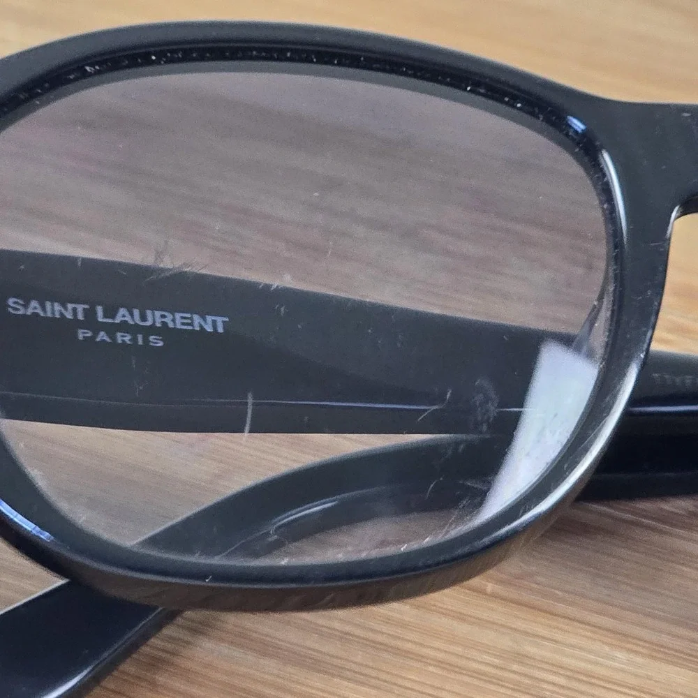 Saint Laurent SL M8/FN Sunglasses Womens 57-15 Black Gray Cat Eye Gradient Japan - Picture 11 of 16
